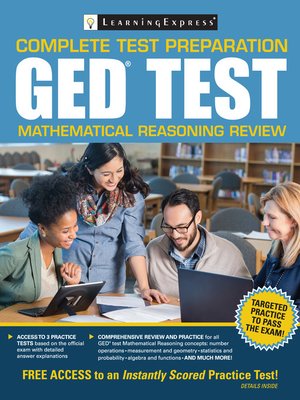 cover image of GED Test Mathematical Reasoning Review